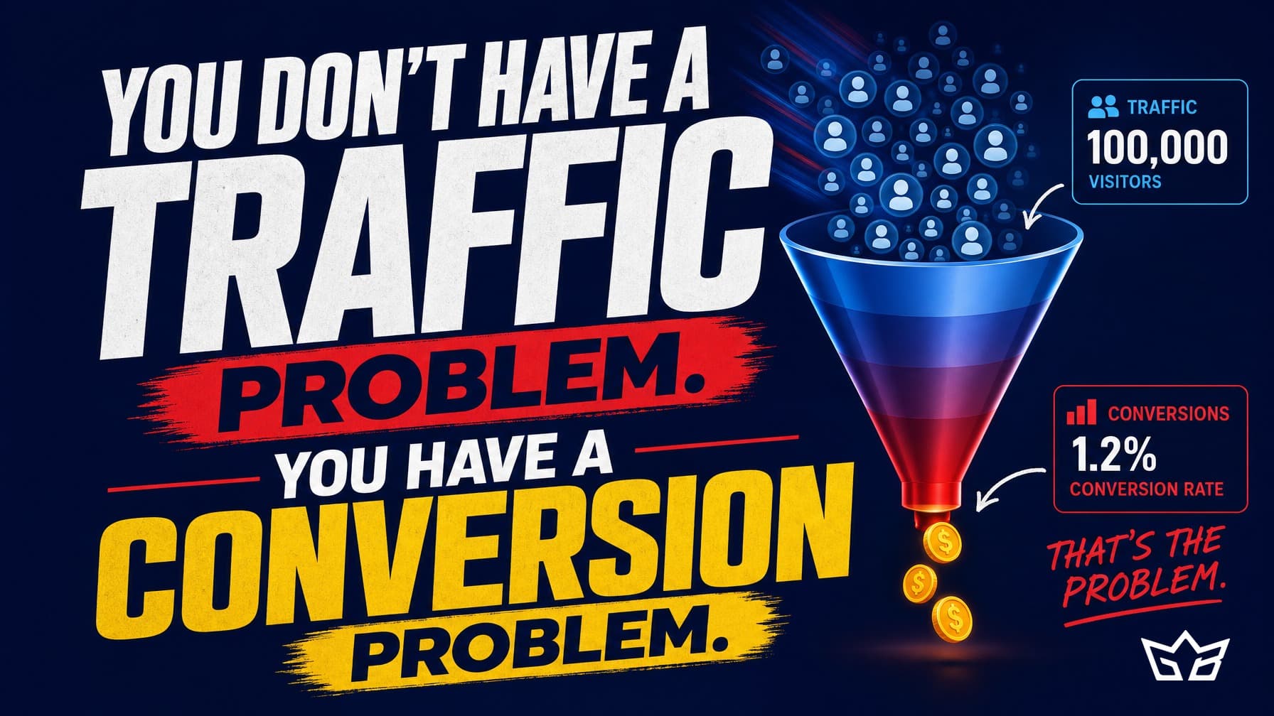 You Don't Have a Traffic Problem. You Have a Conversion Problem
