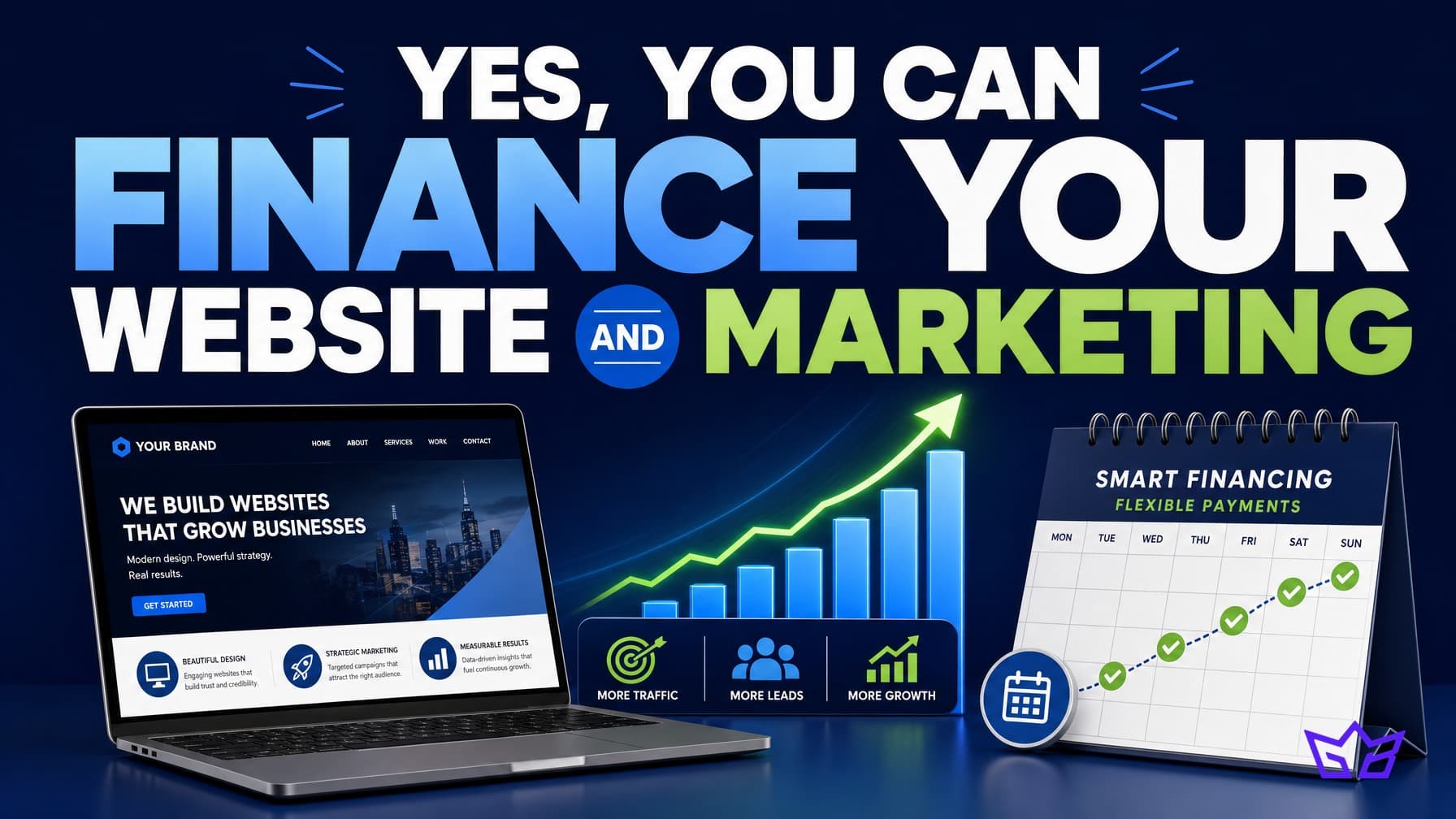 Yes, You Can Finance Your Website and Marketing